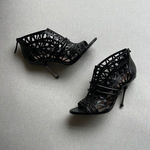 ZARA Caged Heel Sandal - discount